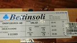 New Bettinsoli Omega 12 Gauge 32" bbl 5 gnarled chokes adj comb comb tool luggage case new in box - 23 of 24
