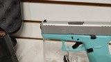 new Glock 43X Robbins Egg Shimmering Alum 9mm ACG-00865 2 mags hard plastic case new reduced - 7 of 17