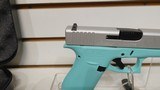 new Glock 43X Robbins Egg Shimmering Alum 9mm ACG-00865 2 mags hard plastic case new reduced - 14 of 17