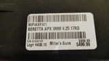 NEW BTA APX 9MM B PST 4.25 17RD NEW IN HARD PLASTIC CASE - 20 of 20