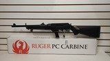 new RUG PC CARB 9MM RFL 17RD BLK new in box