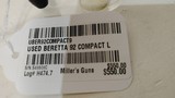 Lightly used Beretta 92FS Compact9mm 4