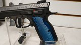 owned unfired CZU SHADOW2 BLK 9MM 17R B GRIP 3 mags hard plastic case like new condition - 4 of 21