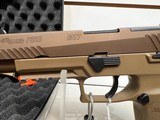 used SIG P320 M-17, 9mm, 4.7?, 17rd, SIGLITE NS, Coyote Tan original box good condition - 5 of 19