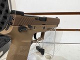 used SIG P320 M-17, 9mm, 4.7?, 17rd, SIGLITE NS, Coyote Tan original box good condition - 14 of 19