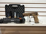 used SIG P320 M-17, 9mm, 4.7?, 17rd, SIGLITE NS, Coyote Tan original box good condition - 1 of 19