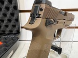 used SIG P320 M-17, 9mm, 4.7?, 17rd, SIGLITE NS, Coyote Tan original box good condition - 13 of 19