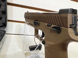 used SIG P320 M-17, 9mm, 4.7?, 17rd, SIGLITE NS, Coyote Tan original box good condition - 9 of 19