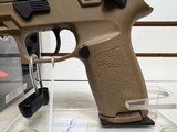 used SIG P320 M-17, 9mm, 4.7?, 17rd, SIGLITE NS, Coyote Tan original box good condition - 3 of 19