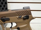 used SIG P320 M-17, 9mm, 4.7?, 17rd, SIGLITE NS, Coyote Tan original box good condition - 4 of 19