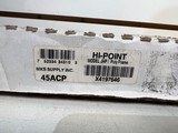 Used Hi-point JHP 45acp 4.5" bbl 3 mags original box - 4 of 13