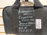 Used Beretta Neos U 22 Blue /Red with muzzle break and red dot 12 10 round mags range bag good condition - 3 of 25