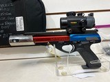Used Beretta Neos U 22 Blue /Red with muzzle break and red dot 12 10 round mags range bag good condition - 2 of 25