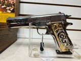 (M) COLT 1911 RHEIMS COMMEMORATIVE SEMI-AUTOMATIC PISTOL IN DISPLAY CASE. very good condtion - 2 of 18