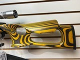 Used Ruger 10/22 VolQuart custom bbl 22 LR calib scope custom stock yellow/black 1 25 rnd mag very good condition - 2 of 12