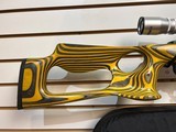 Used Ruger 10/22 VolQuart custom bbl 22 LR calib scope custom stock yellow/black 1 25 rnd mag very good condition - 9 of 12