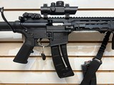 Used Smith & Wesson M&P 15-22 Bipod, Magpul Forgrip, flipsights, center point optic, flashlight, 2 Magazines - 15 of 18