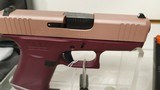 new Glock 43X Special Edition - Black Cherry Rose Gold 9mm new in hard plastic case - 13 of 17