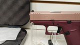 new Glock 43X Special Edition - Black Cherry Rose Gold 9mm new in hard plastic case - 7 of 17