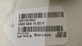 Used S&W Model 19-5 357 mag6" bbl 6 shot good condition - 18 of 18