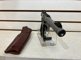 used S&W SW22 Victory Wood 5" threaded bbl leather holster very good condition - 14 of 14
