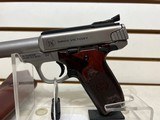 used S&W SW22 Victory Wood 5" threaded bbl leather holster very good condition - 3 of 14