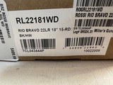 Reduced price!! new
BRZ ROSSI RIOBRAVO 22LR RFL WD new in box - 18 of 18
