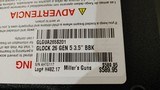 new GLK 26G5 US 9MM 10RD FSS FS new in hard case - 19 of 19