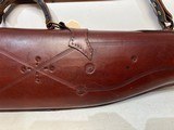 Lightly-Used Red Head Leg of Mutton Leather Gun Case, 28" - 6 of 22