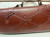 Lightly-Used Red Head Leg of Mutton Leather Gun Case, 28" - 19 of 22