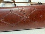 Lightly-Used Red Head Leg of Mutton Leather Gun Case, 28" - 20 of 22