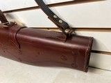 Lightly-Used Red Head Leg of Mutton Leather Gun Case, 28" - 13 of 22