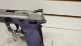 Lightly Used S&W M&P Shield EZ orchid purple 3
1/2" BBL
2
8 rnd mags manual safety very good condition - 4 of 16