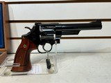 Used Smith & Wesson 25-2 , 45 ACP, 6 inch barrel, 6 shot, wood grips, wood showcase box. - 14 of 20
