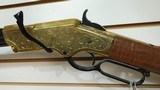 owned Henry Original Deluxe Engraved .44-40 Lever Action Rifle 24" bbl original box very good condition - 5 of 24