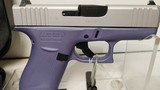 Lightly used Glock 43x Orchid 3 1/4" bbl2 10 rnd mags load assist tool hard case very good condition - 12 of 18