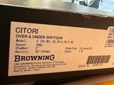 New Browning Citori 725 20 gauge 30" bbl 5 chokes 3 trigger system LOP 14 3/4 with adjustable trigger system wrench tools new in box 2023 inv - 16 of 16
