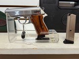 Used Walther PPK/S, Interarms, 380 ACP, 2 mags, Boyt soft case, Original Box, Stainless, factory wood grips - 2 of 17
