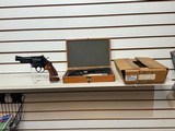 Used Smith & Wesson Model 57, 41 remington Mag, Wood Display case, - 1 of 18