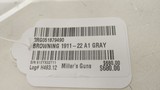 Used Browning 1911-22 A1 Gray 1 mag no box5.4" bbl good condition - 16 of 16