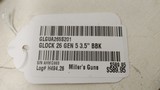 new GLK 26G5 US 9MM 10RD FSS FS in hard plastic glock box - 15 of 15