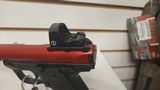Ruger Mark IV 22/45 Lite Red Anodized Finish .22 LR 43946 new in box 2 in stock Leupold glasses included - 5 of 17