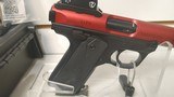 Ruger Mark IV 22/45 Lite Red Anodized Finish .22 LR 43946 new in box 2 in stock Leupold glasses included - 12 of 17