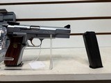 Used Browning 9mm Hi Power Single Action Pistol Silver Chrome, 2 Mags, Original Box. - 10 of 17