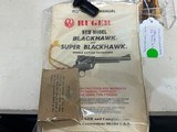 Used Ruger Blackhawk 6 1/2" bbl357 / 9mm both cylinders manual included good condition - 2 of 15