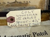 Used Colt Woodsman 22LR
5" bbl 1 mag original box and manual - 9 of 21