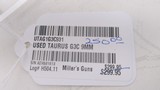 Used Taurus G3C 9mm 3" bbl 1 12 roundmag no box no manuals good condition - 20 of 20