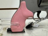 USED Smith & Wesson 642 Airweight 38 Special, no box, pink grip 2" barrel - 9 of 13
