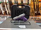 USED Glock 42 - Stainless / Purple cerakote - Apollo Customs - NEVER FIRED - 2 of 4
