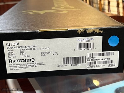 Millers Exclusive Browning 425 American Sporter *LEFT HAND* 12ga/32 - Image 12 of 12